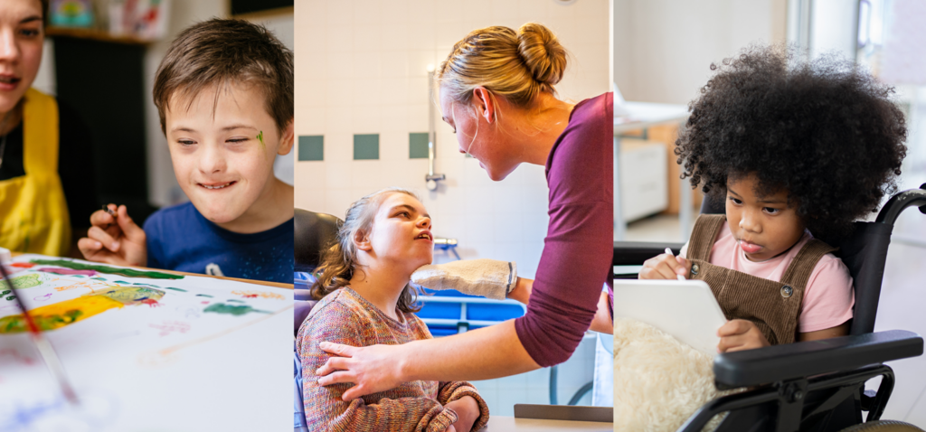 Picture of children requiring different types of support