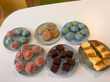Plates of cakes