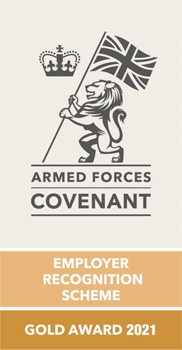 Image of the armed forces covenant gold award 2021