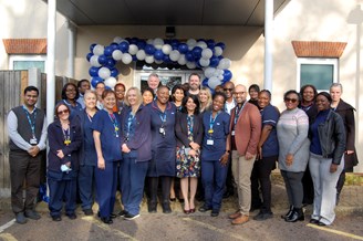 Neuromodulation team group photo taken at the launch of the new service