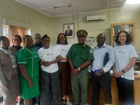 Zimbabwe Life Project team at a prison and correctional services headquarters