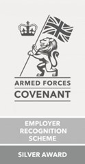 Logo for the armed forces covenant employer recognition scheme, silver award