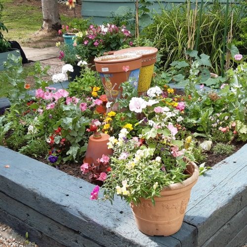 Therapy garden at Basildon Mental health unit
