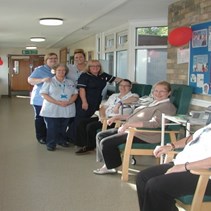 Patients and staff at blood pressure event in saffron walden