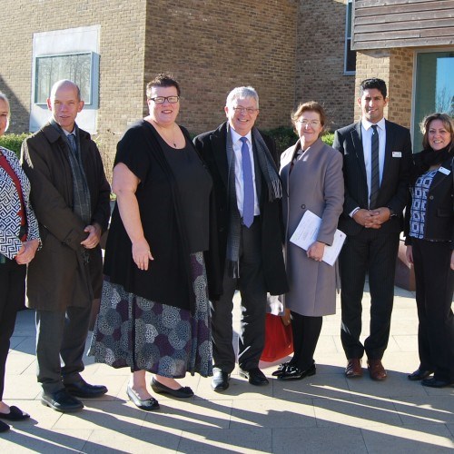 Staff with Lord Bradley during his visit to SEPT