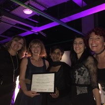 Team with their Positive Practice in Mental Health award