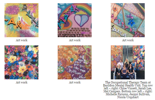 Patients artwork at Basildon Mental Health Unit