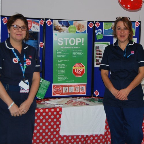 Photo of district years raising awareness about pressure ulcers