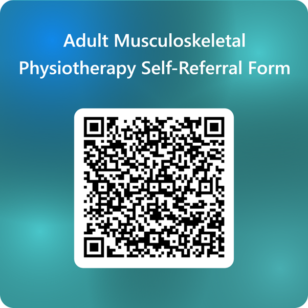 MSK self referral form QR code