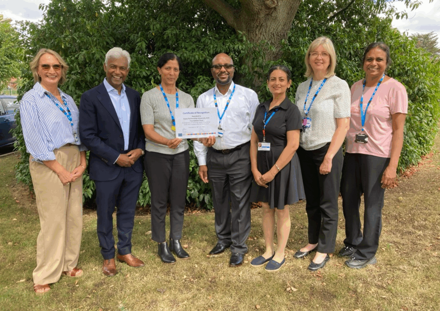 EPUT staff celebrating being recognised for its AHP Preceptorship programme.
