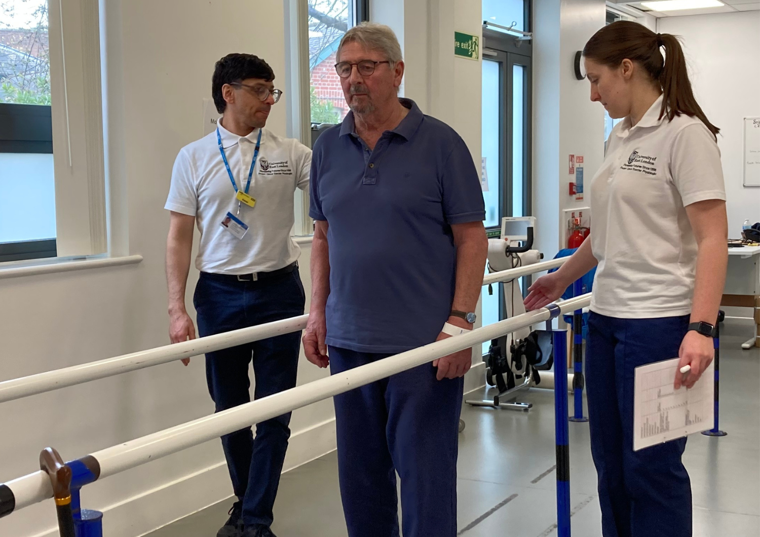 Photo of staff supporting a patient.