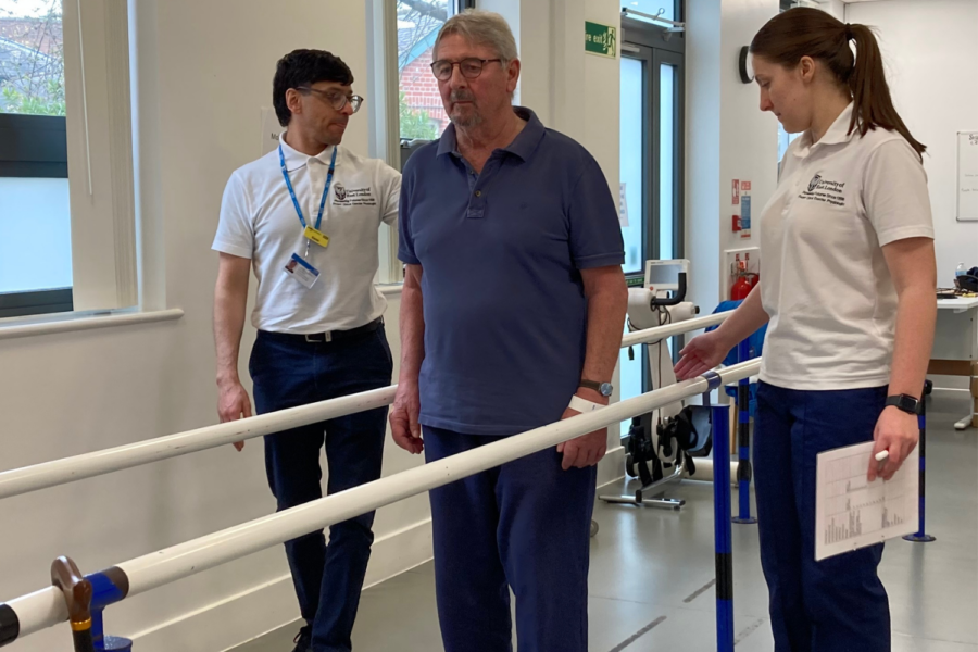 Photo of staff supporting a patient.