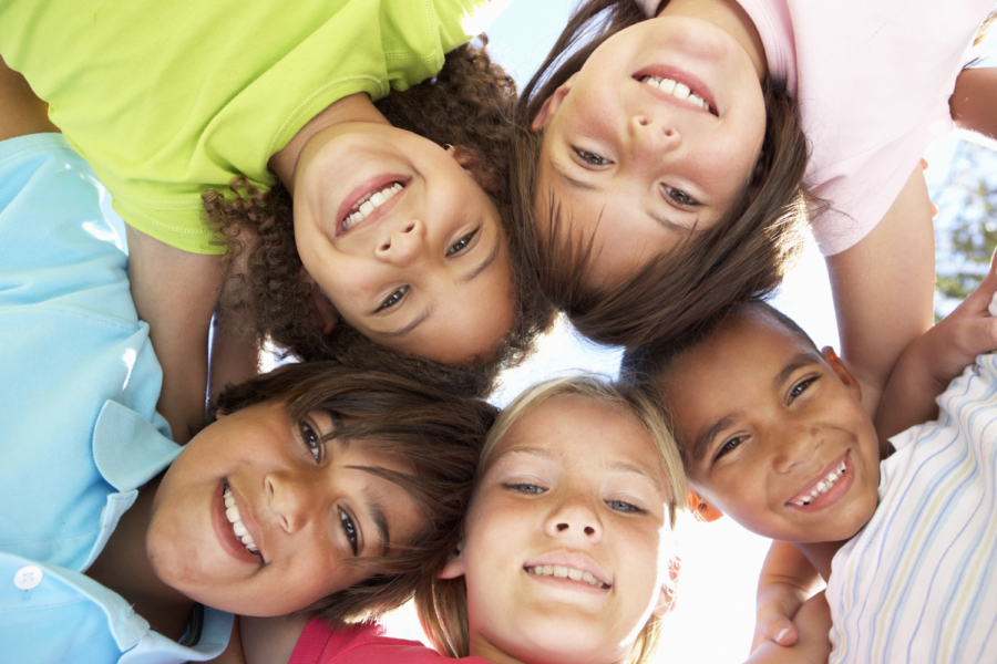 picture of children smiling at the camera