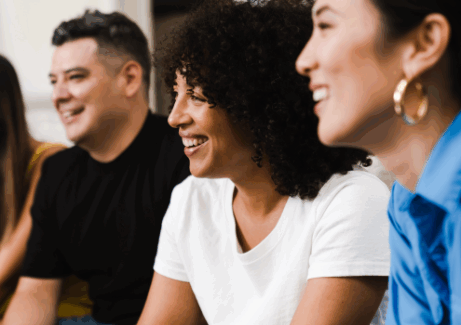 Group of people smiling