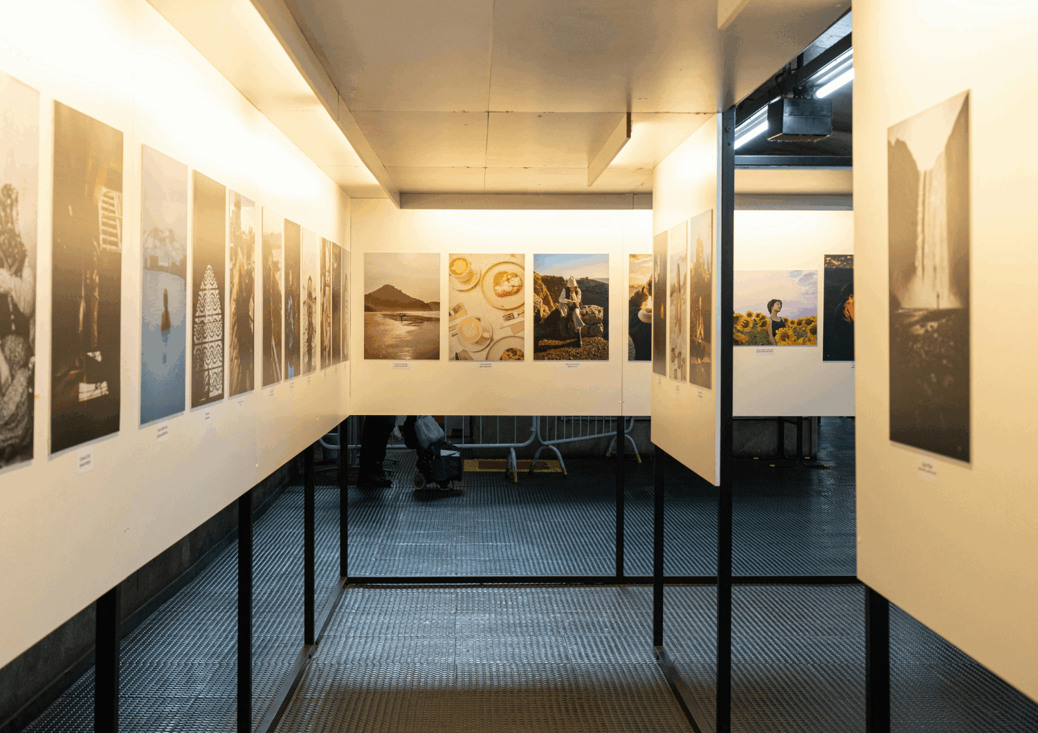 Room with photos on the wall