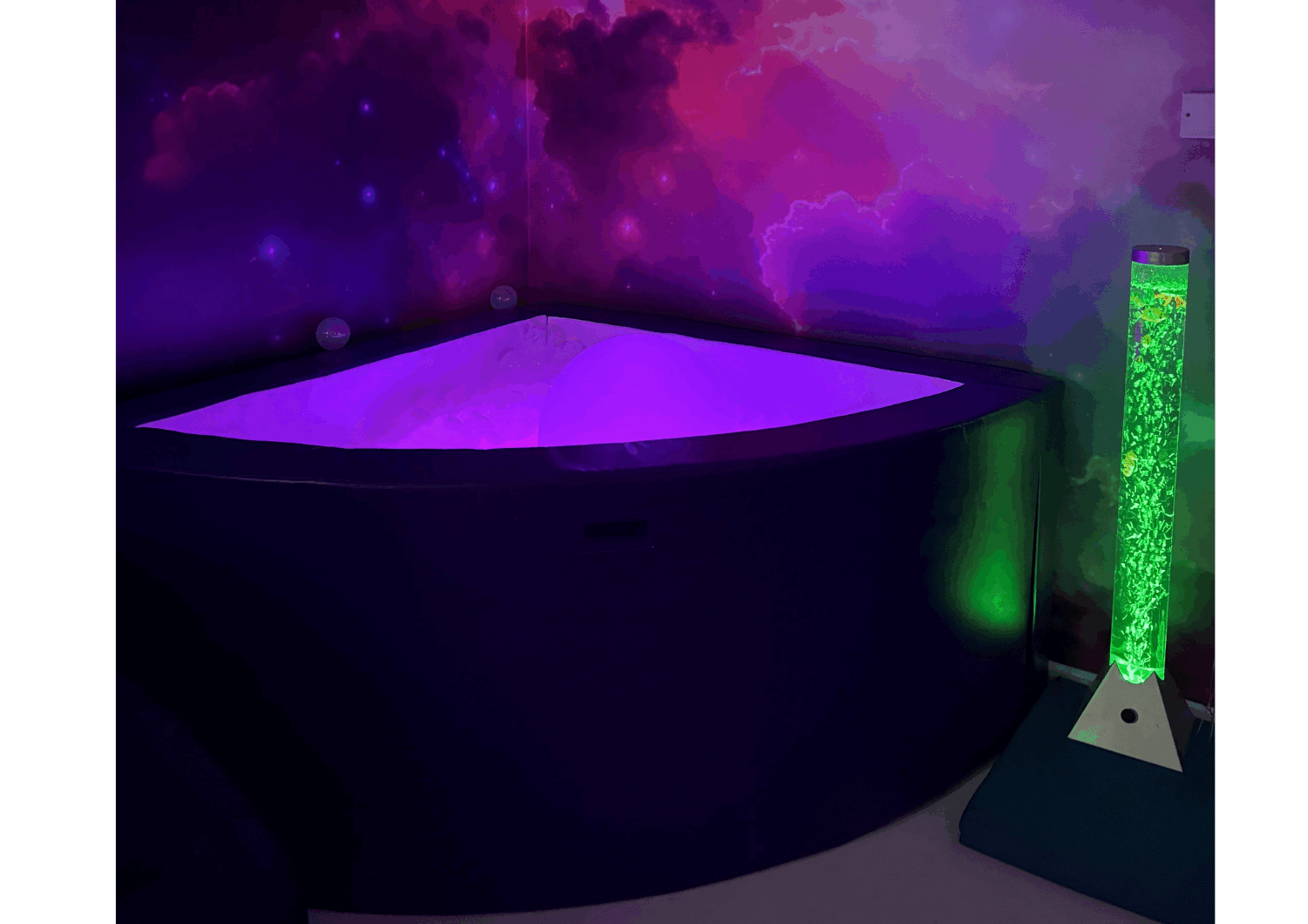 Refurbished sensory room at Byron Court