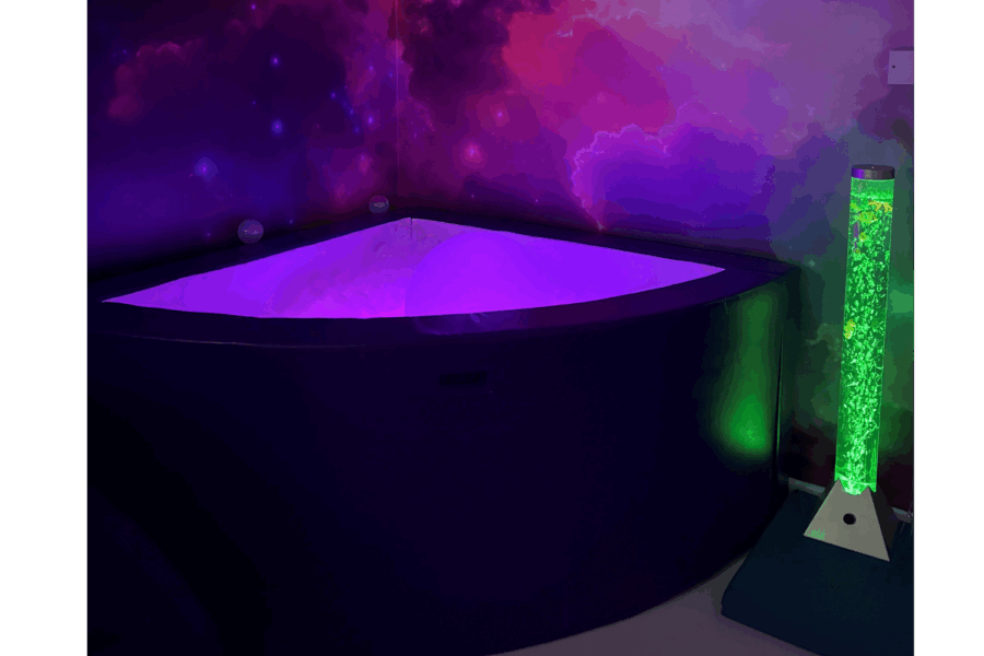 Refurbished sensory room at Byron Court